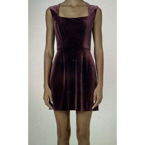 Nordstrom Girls Purple Sleeveless Velvet Dress Size Large Formal Holiday - Picture 1 of 10